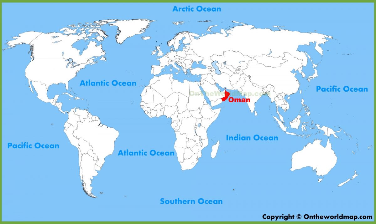 Oman na karti sveta